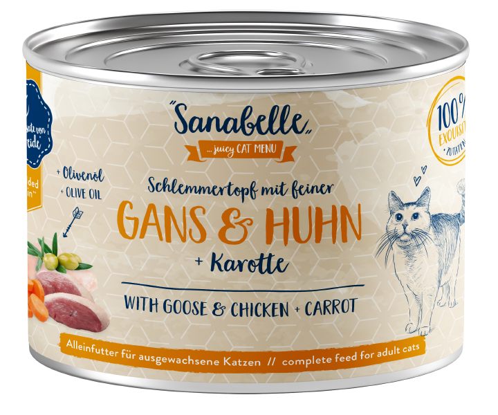 Sanabelle Katzen Nassfutter mit Gans & Huhn